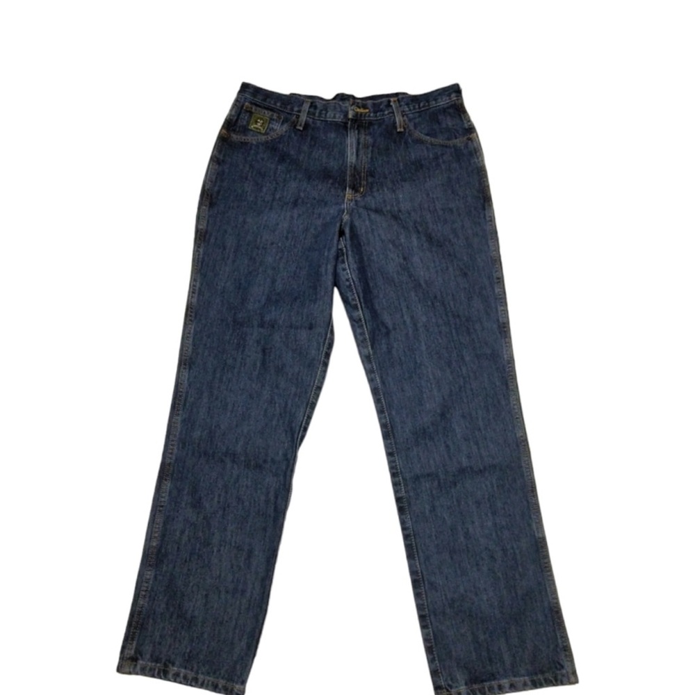 Cinch Men’s Western Blue Denim Jeans Green Label Size 36x32 Cowboy Tapered Leg